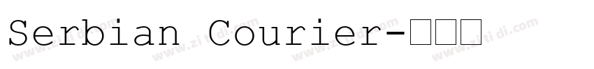 Serbian Courier字体转换